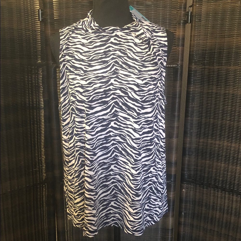 Stylish Zebra Print Halter Top